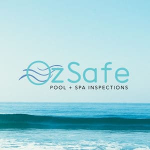 ozsafe pool and spa inspections logo made by the Palm Collective